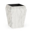 Small Square Faux White & Grey Marble Planter