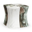 Faux Black & Grey Marble Puzzle Piece Side Table