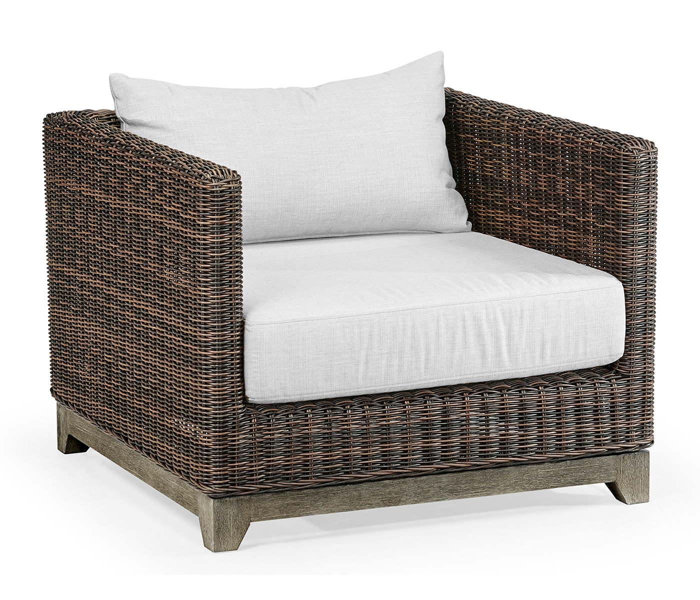 Grey & Rattan Chair