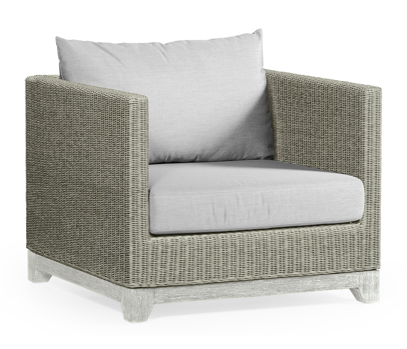 Cloudy Grey & Light Grey Rattan Chair