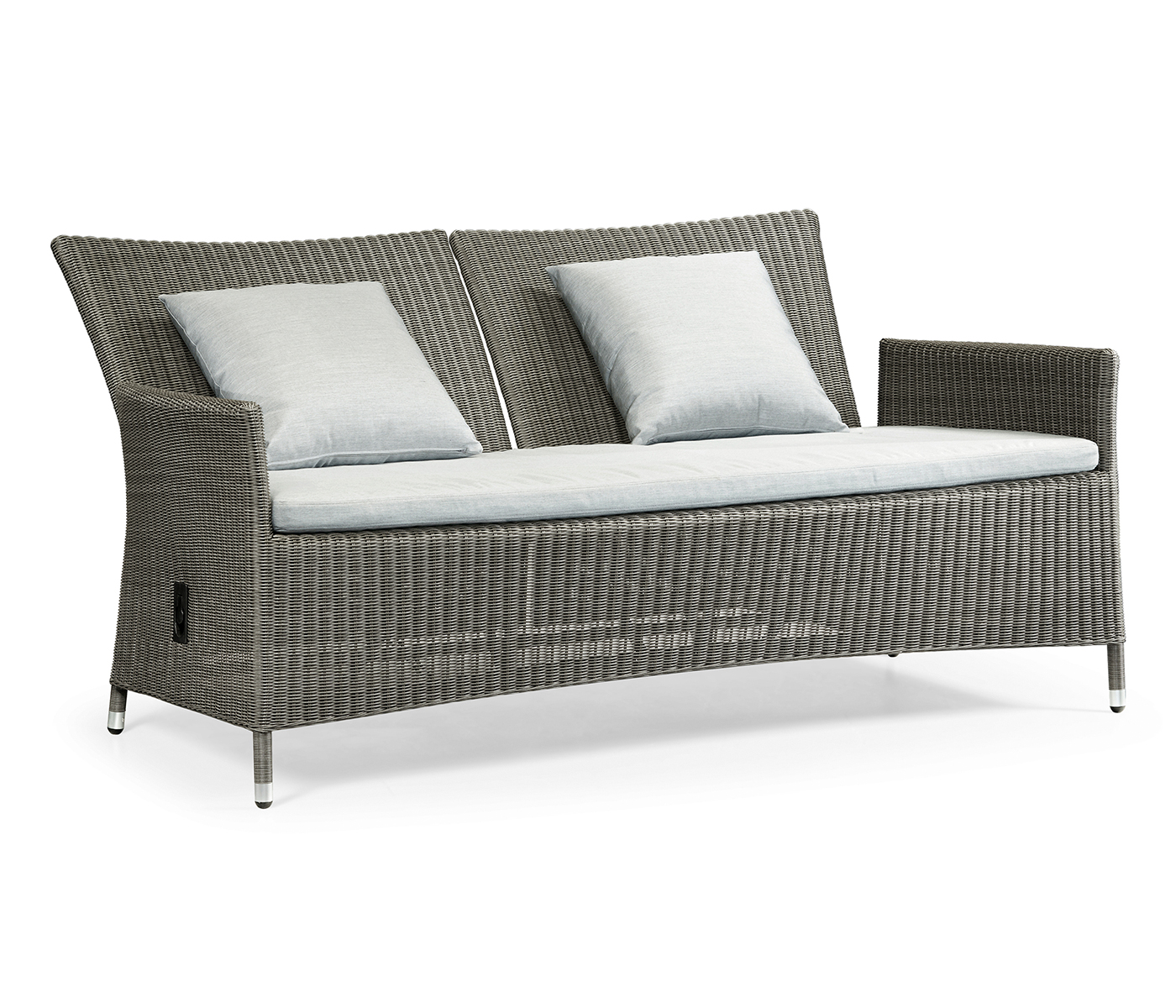 Panama Rattan Two-Seat Sofa with Reclining Back