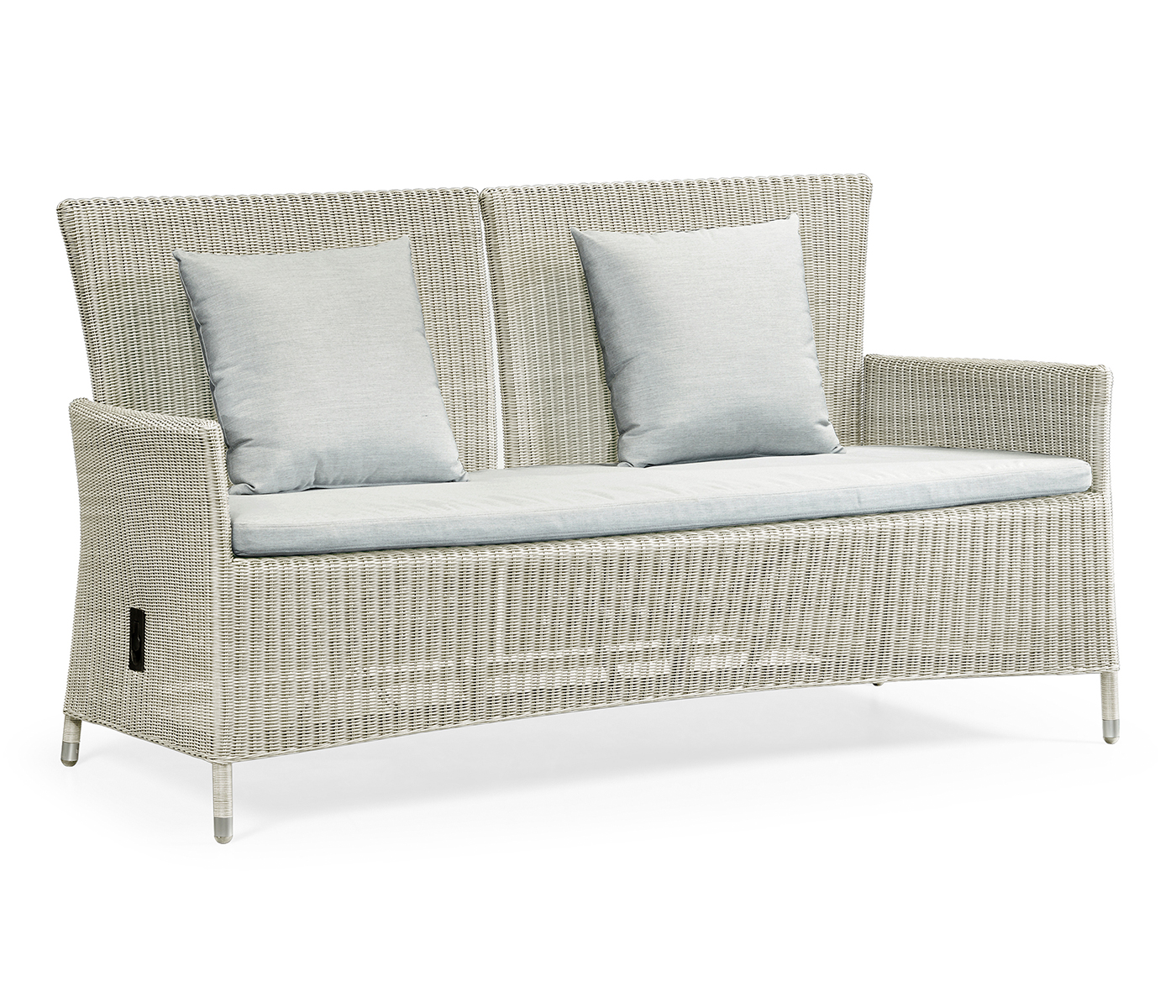 Panama Rattan Two-Seat Sofa with Reclining Back