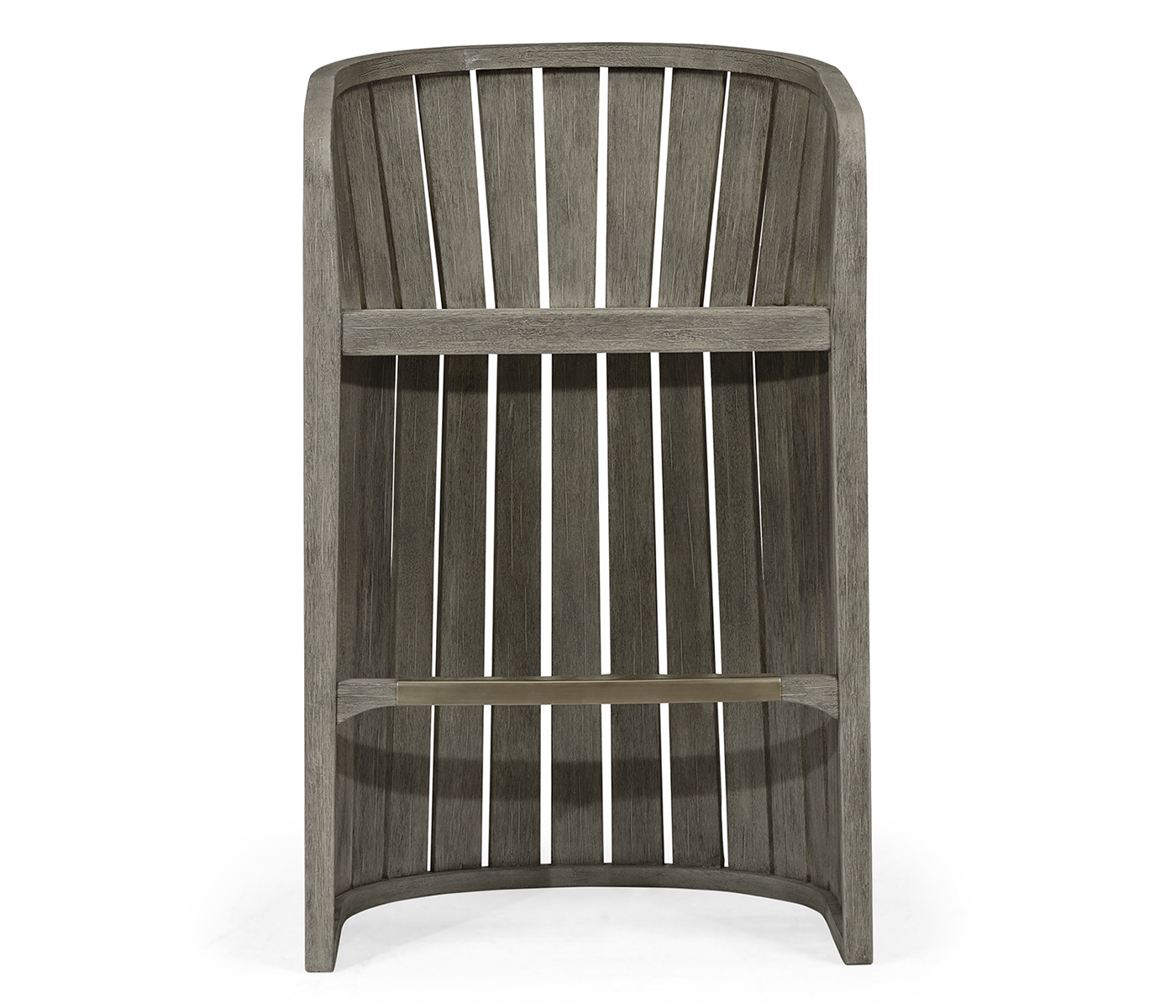 Slatted Grey Tub Bar Stool