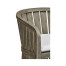 Slatted Grey Tub Bar Stool