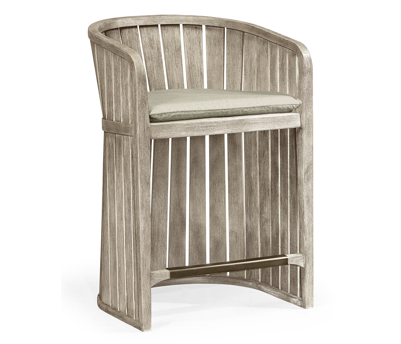 Slatted Navajo Sand Tub Counter Stool