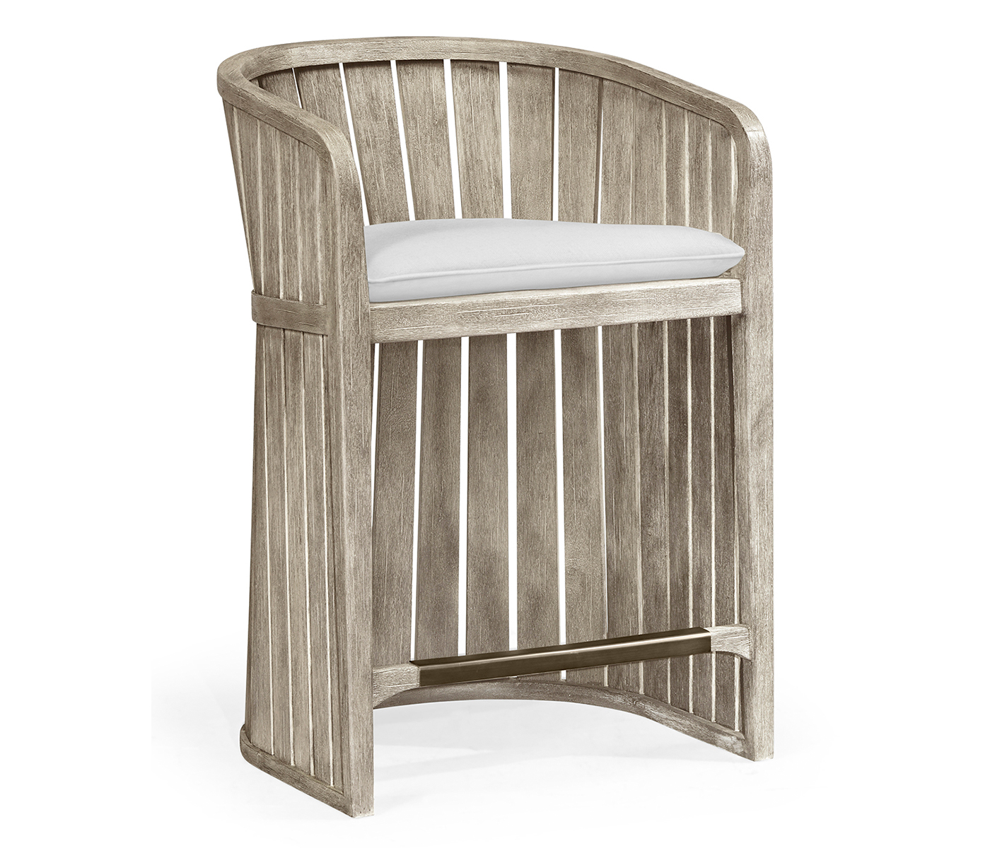 Slatted Navajo Sand Tub Counter Stool